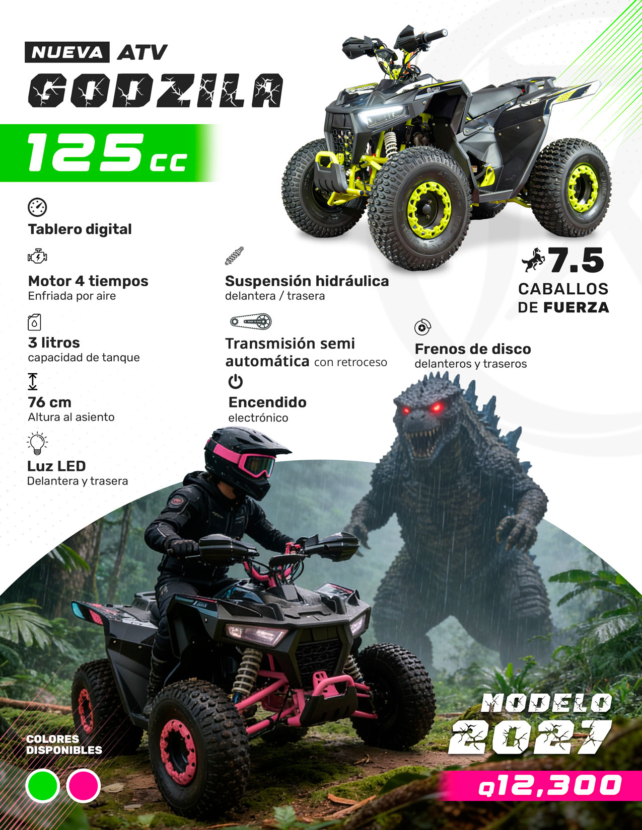 ATV GODZILA 125cc