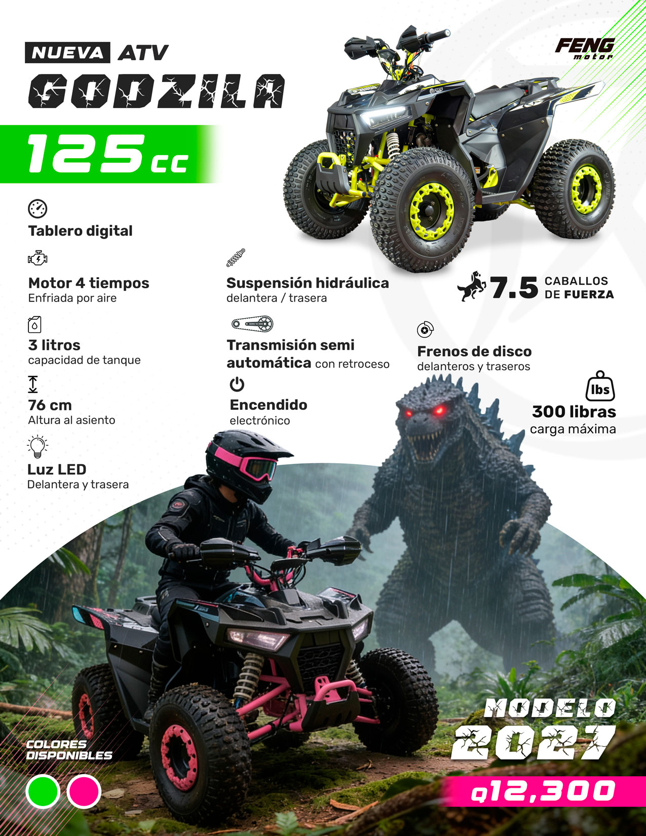 ATV GODZILA 125cc