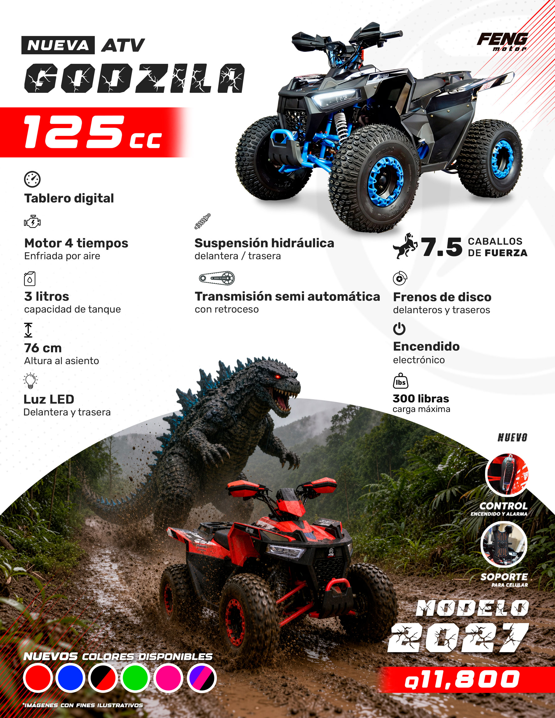 ATV GODZILA 125cc