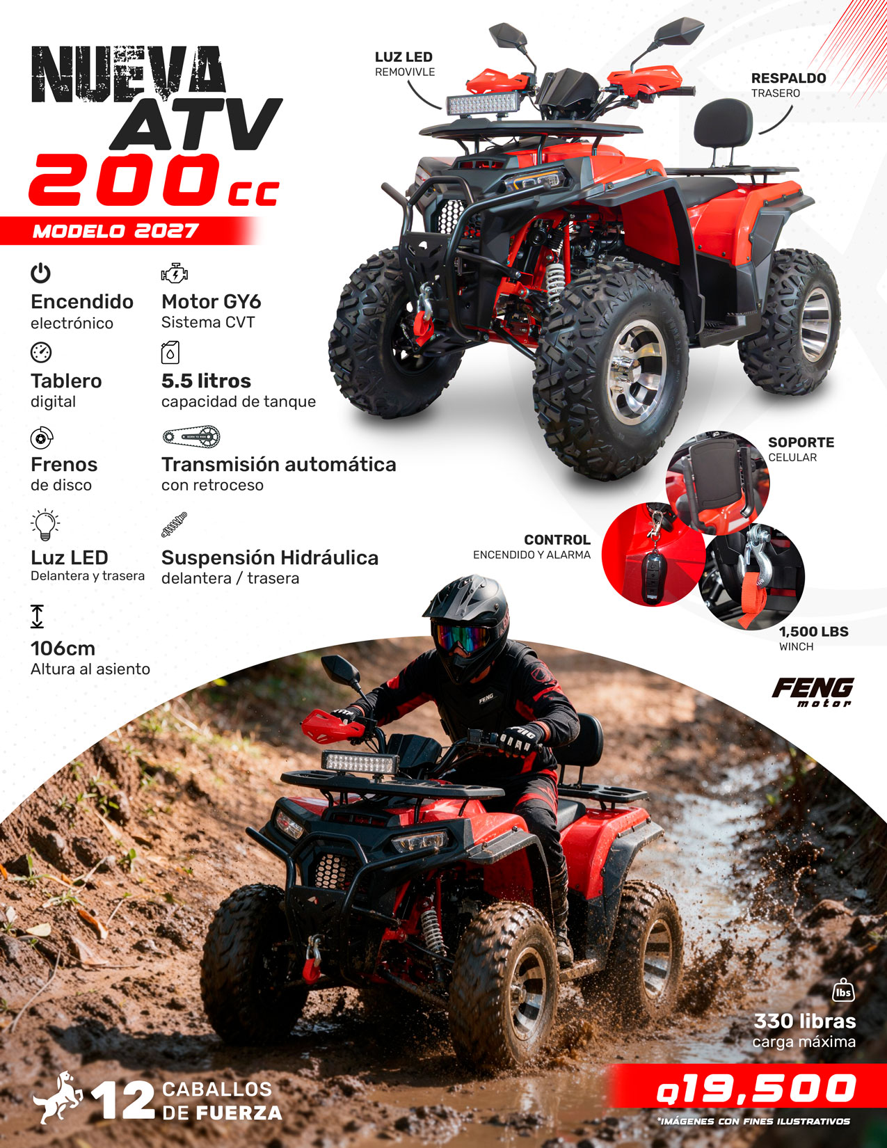 ATV 200cc MODELO 2027